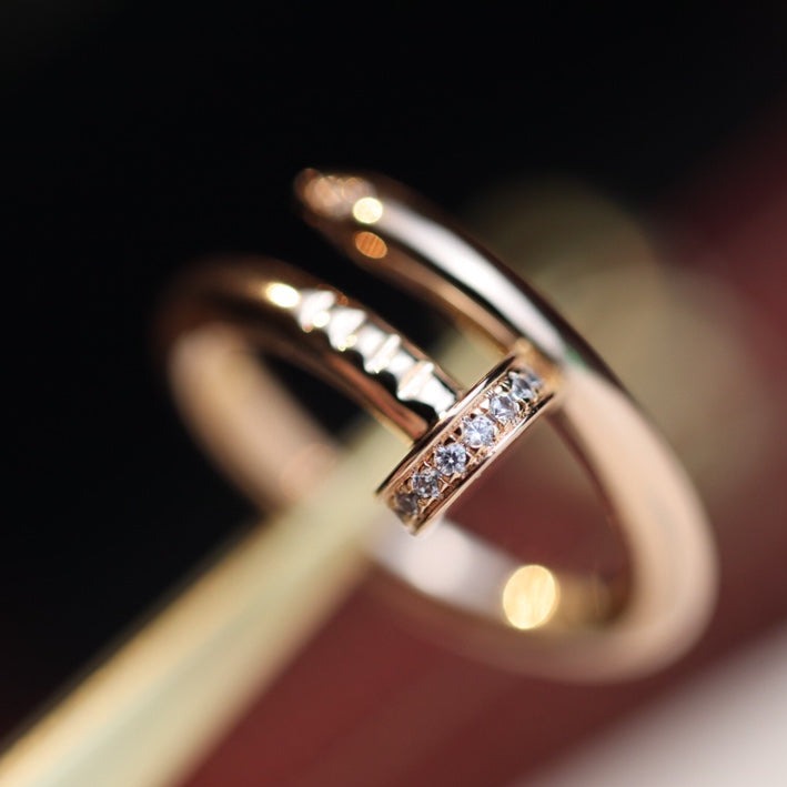 [Super CiCi ]JUSTE RING 2,65 MM ROSÉGOLD DIAMANT