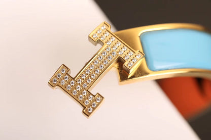[Super Jewellery]H CLOUD BLUE BRACELET GOLD DIAMOND