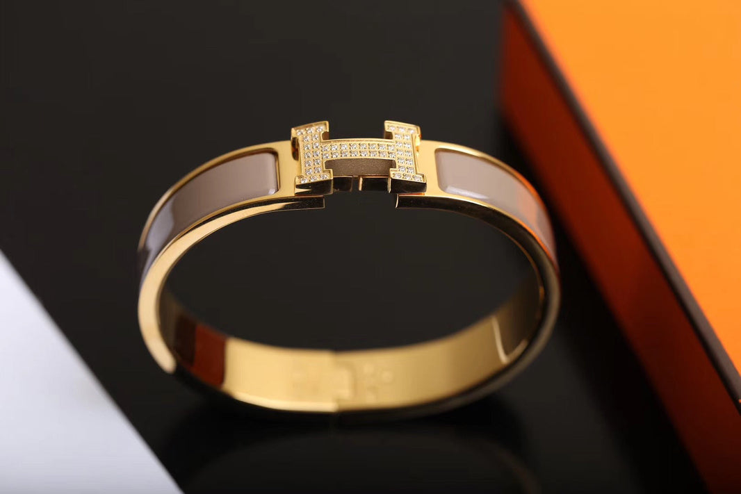 [Super Jewellery]H BRACELET GOLD DIAMOND