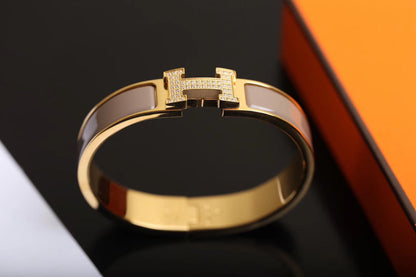 [Super Jewellery]H BRACELET GOLD DIAMOND