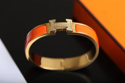 [Super Jewellery]H BRACELET GOLD DIAMOND