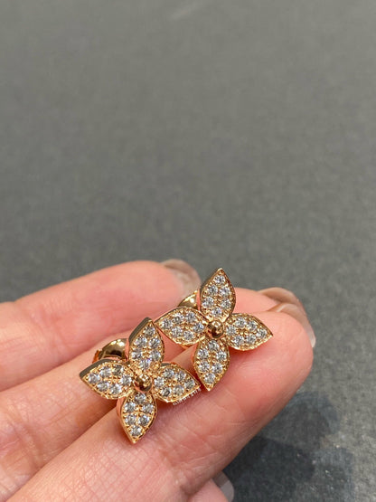 [Super Jewellery]STAR DIAMOND EARRINGS