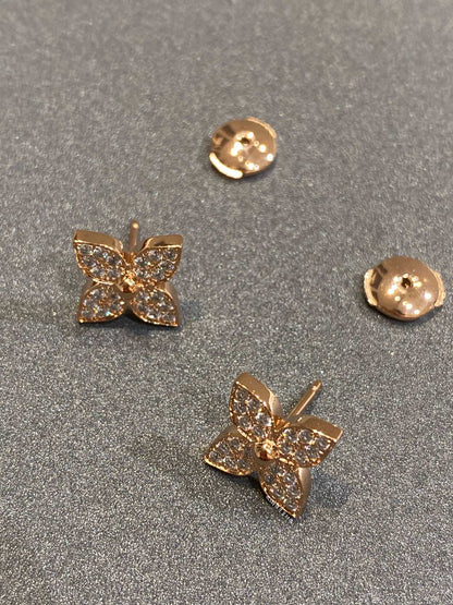 [Super Jewellery]STAR DIAMOND EARRINGS