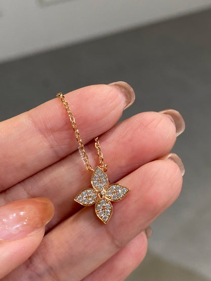 [Super Jewellery]STAR DIAMOND NECKALCE