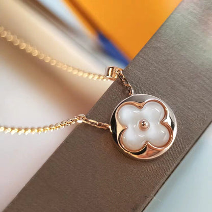 [Super Jewellery]SUN MOP GOLD 1 DIAMOND NECKLACE
