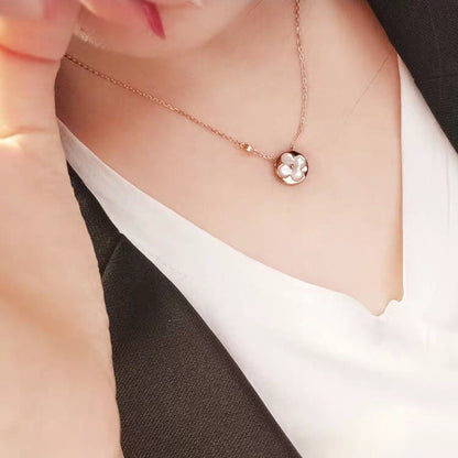 [Super Jewellery]SUN MOP GOLD 1 DIAMOND NECKLACE
