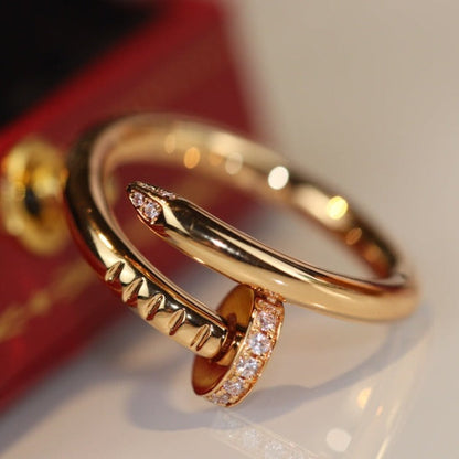 [Super Jewellery]JUSTE RING 2.65MM GOLD DIAMOND