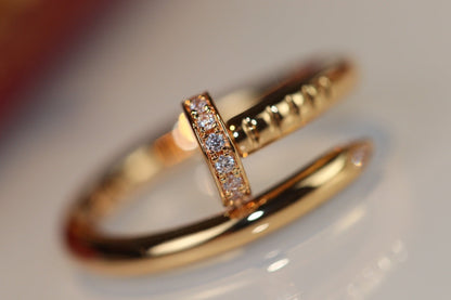 [Super Jewellery]JUSTE RING 2.65MM GOLD DIAMOND