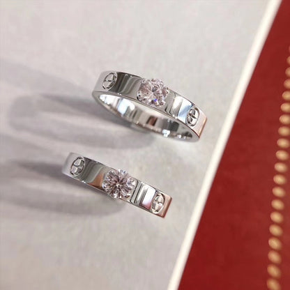 [Super Jewellery]LOVE RING 3.6MM 1 BIG DIAMOND