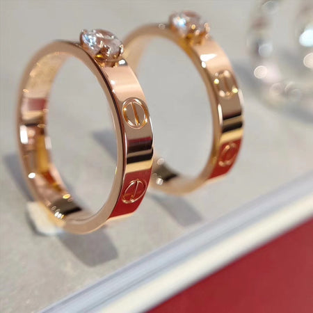 [Super Jewellery]LOVE RING 3.6MM 1 BIG DIAMOND