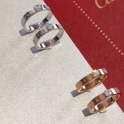 [Super Jewellery]LOVE RING 3.6MM 1 BIG DIAMOND