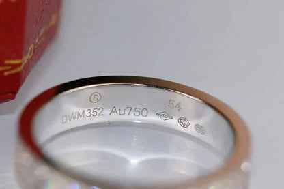 [Super Jewellery]LOVE RING 3.6MM DIAMOND PAVED