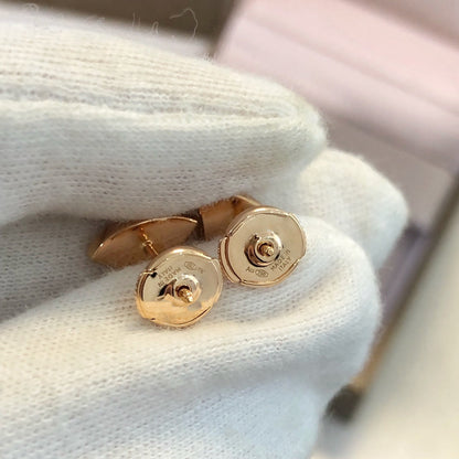 [Super]DREAM EARRINGS 3 MOTIFS ONYX MOP PINK GOLD