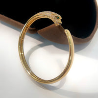 [Super Jewellery]PANTHERE GOLD DIAMOND OPEN BRACELET