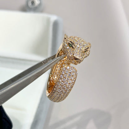 [Super Jewellery]PANTHERE PINK GOLD DIAMOND RING