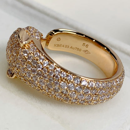 [Super Jewellery]PANTHERE PINK GOLD DIAMOND RING