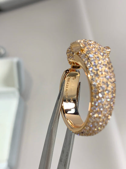 [Super Jewellery]PANTHERE PINK GOLD DIAMOND RING