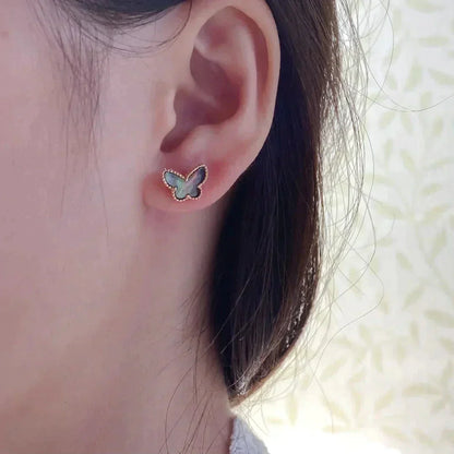 [Super Jewellery]BUTTERFLY DARK MOP  EARRINGS