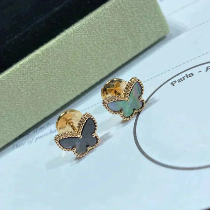 [Super Jewellery]BUTTERFLY DARK MOP  EARRINGS