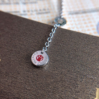 [Super]ZERO 1 BLACK CERAMIC SILVER NECKLACE