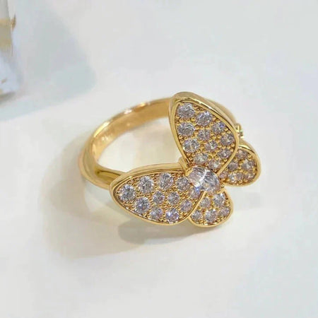 [Super Jewellery]BUTTERFLY DIAMOND RING