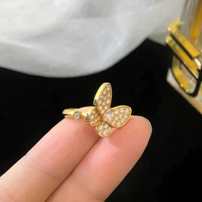 [Super Jewellery]BUTTERFLY DIAMOND RING