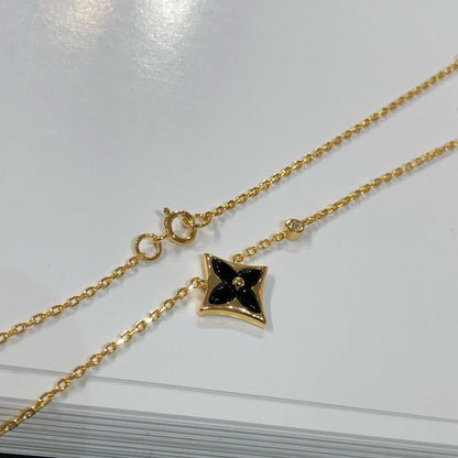 [Super Jewellery]STAR BLACK MOP NECKLACE