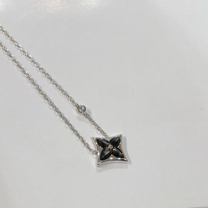 [Super Jewellery]STAR BLACK MOP NECKLACE