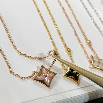 [Super Jewellery]STAR BLACK MOP NECKLACE