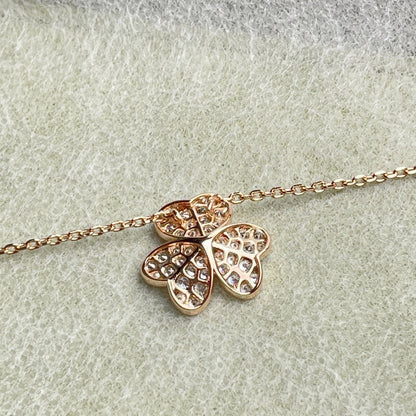 [Super Jewellery]FLOWER DIAMOND NECKLACE
