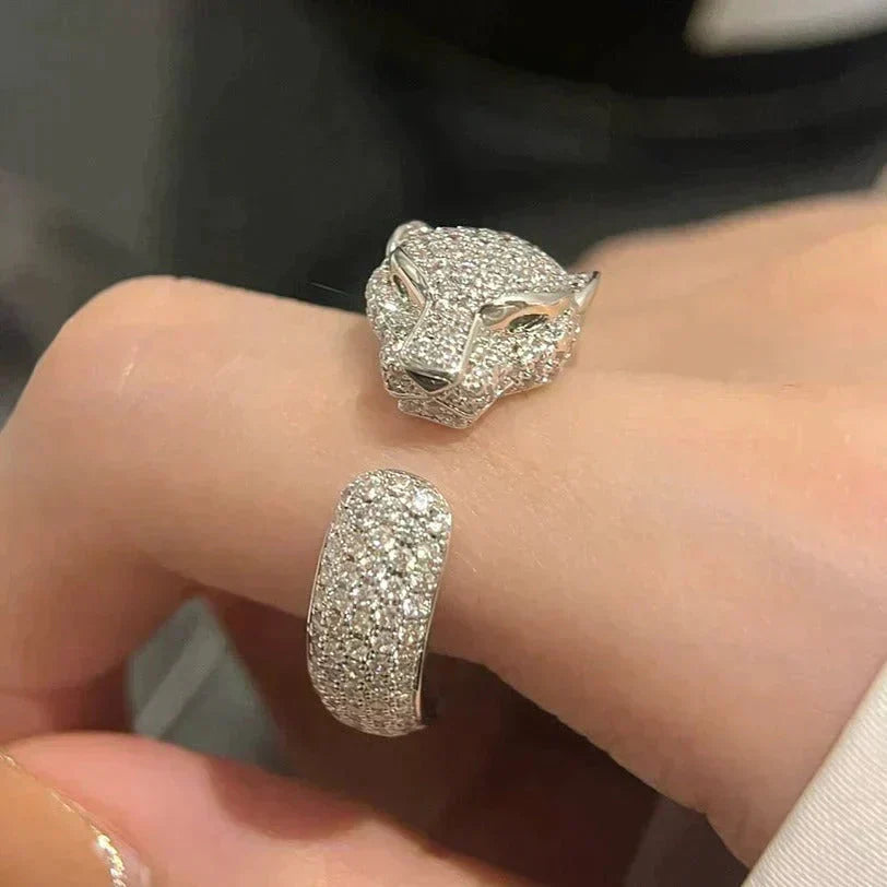 [Super Jewellery]PANTHERE 5.5MM ALL DIAMOND RING