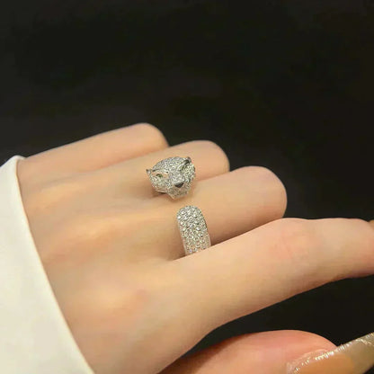 [Super Jewellery]PANTHERE 5.5MM ALL DIAMOND RING