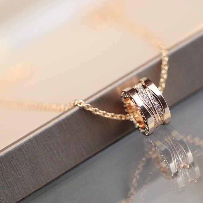 [Super]ZERO 1 PINK GOLD DIAMOND NECKLACE