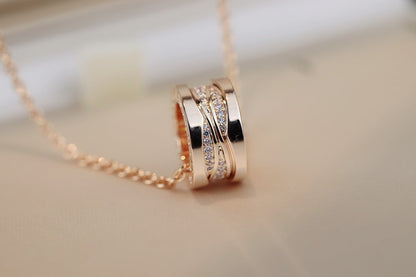 [Super]ZERO 1 PINK GOLD DIAMOND NECKLACE