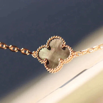 [Super Jewellery]CLOVER 20 MOTIFS LASER DIAMOND NECKLACE