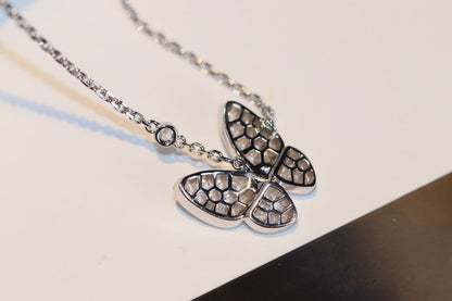 [Super Jewellery]BUTTERFLY DIAMOND NECKLACE