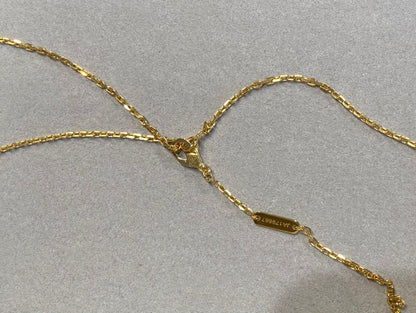 [Super Jewellery]CLOVER 25MM NECKLACE GOLD CARNELIAN