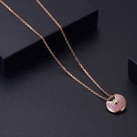 [Super Jewellery]AMULETTE ROSE GOLD PINK MOP NECKLACE