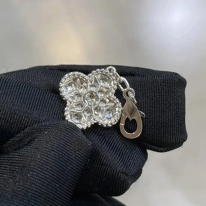 [Super Jewellery] CLOVER 5 MOTIF FULL DIAMOND BRACELET COLLECTION