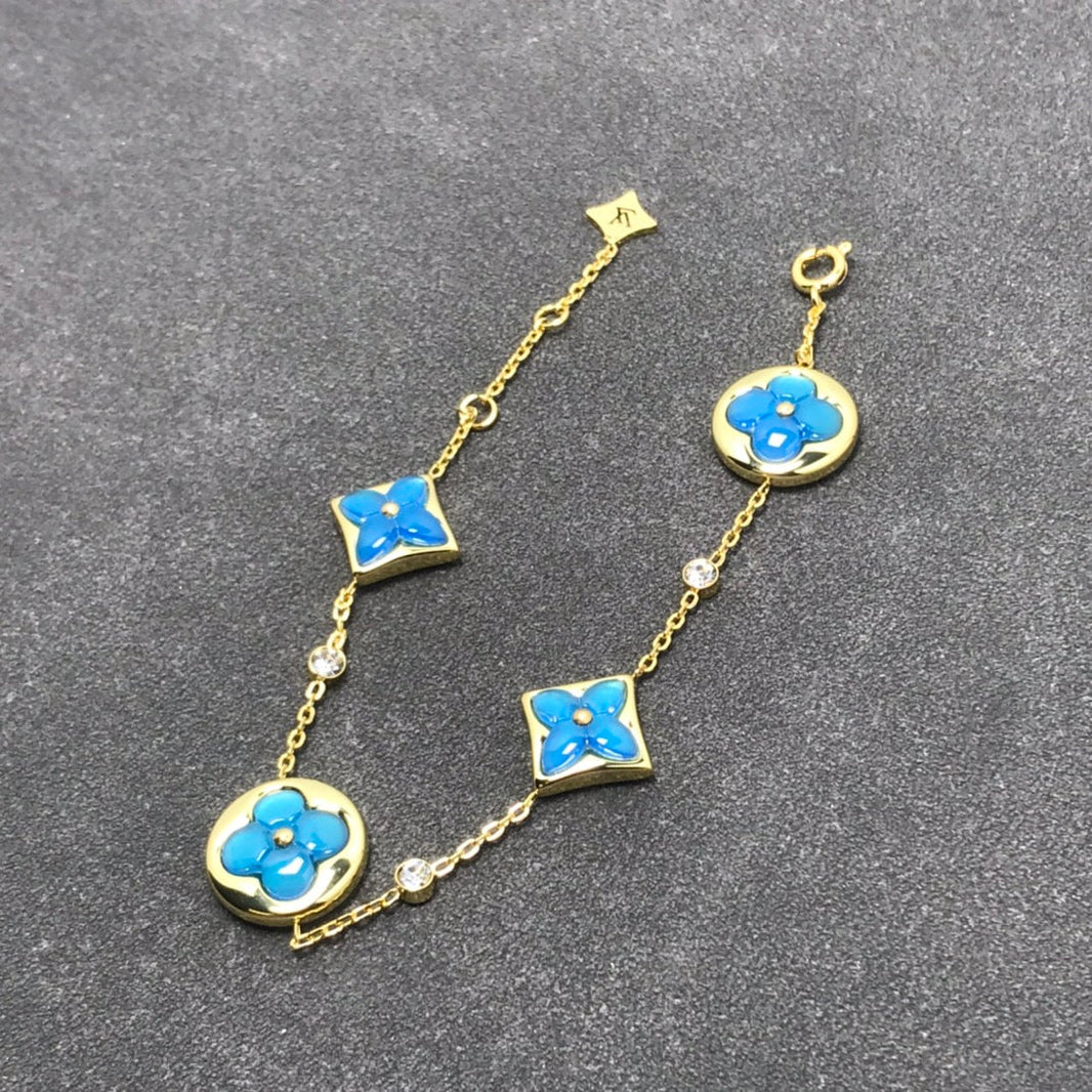 [Super Jewellery]STAR AND SUN TURQUOISE 4 MOTIFS 3 DIAMONDS