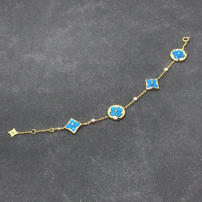 [Super Jewellery]STAR AND SUN TURQUOISE 4 MOTIFS 3 DIAMONDS