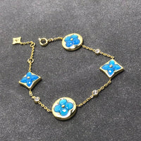 [Super Jewellery]STAR AND SUN TURQUOISE 4 MOTIFS 3 DIAMONDS