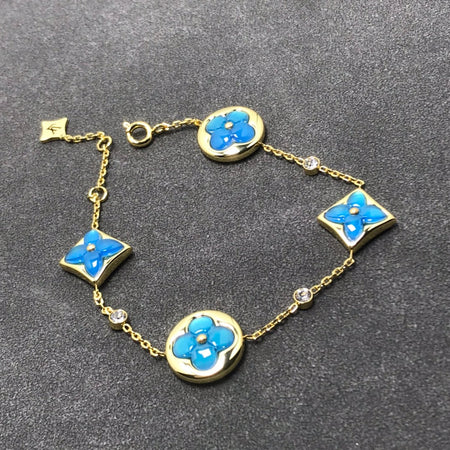 [Super Jewellery]STAR AND SUN TURQUOISE 4 MOTIFS 3 DIAMONDS