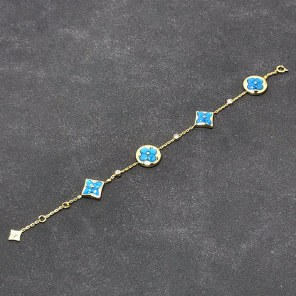[Super Jewellery]STAR AND SUN TURQUOISE 4 MOTIFS 3 DIAMONDS