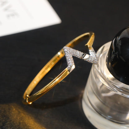[Super Jewellery]VOLTE UPSITE DOWN GOLD DIAMOND BRACELET