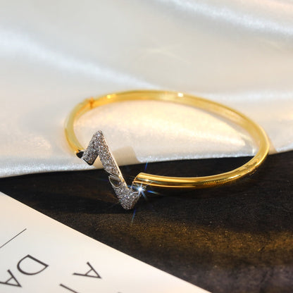[Super Jewellery]VOLTE UPSITE DOWN GOLD DIAMOND BRACELET