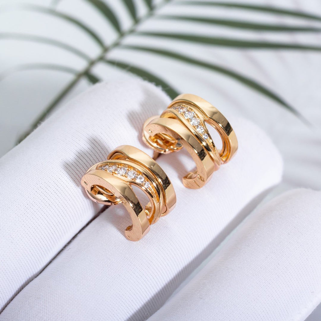 [Super]ZERO 1 PINK GOLD DIAMONDS EARRINGS