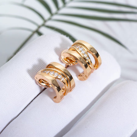 [Super]ZERO 1 PINK GOLD DIAMONDS EARRINGS