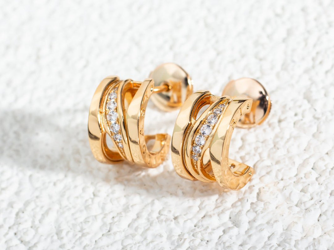 [Super]ZERO 1 PINK GOLD DIAMONDS EARRINGS