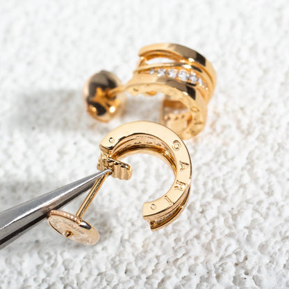 [Super]ZERO 1 PINK GOLD DIAMONDS EARRINGS